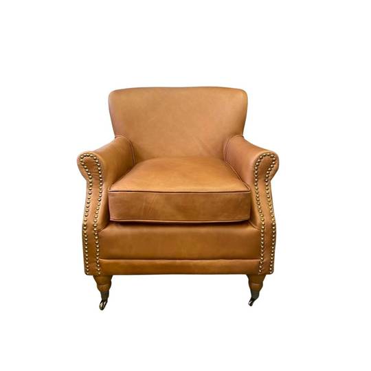Chess Leather Chair Tan